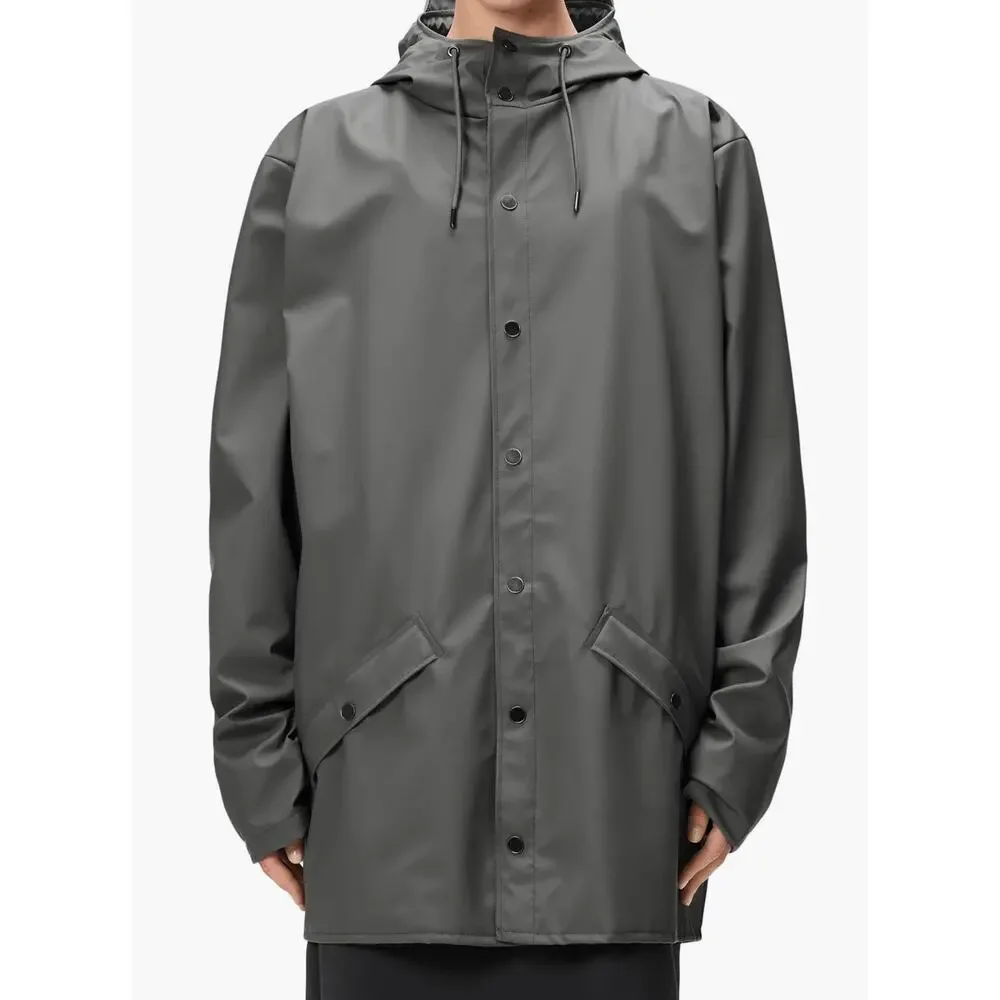 New Rains storm breaker jacket w3 coat gray - Picture 5 of 6